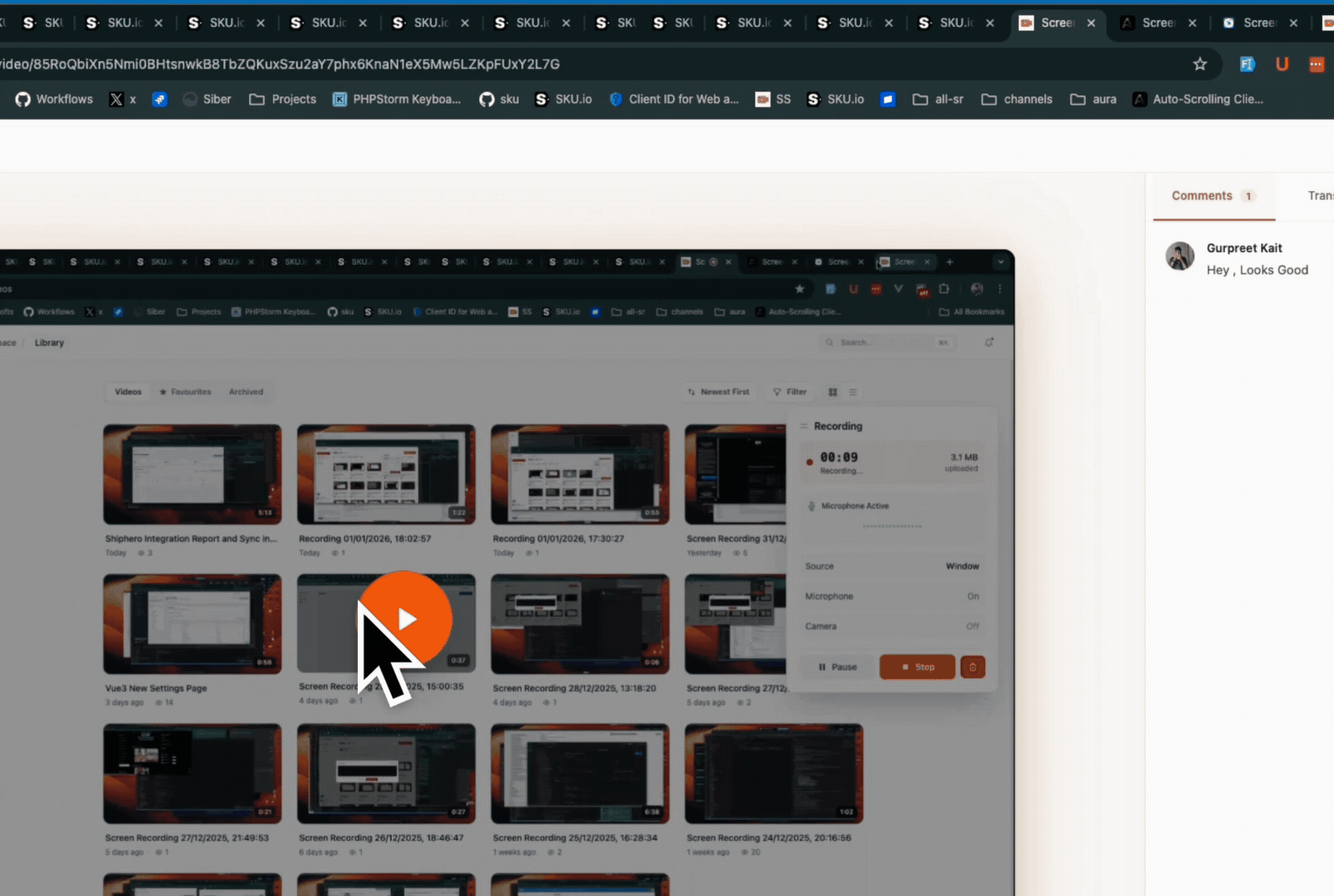 How to share your screen recording
